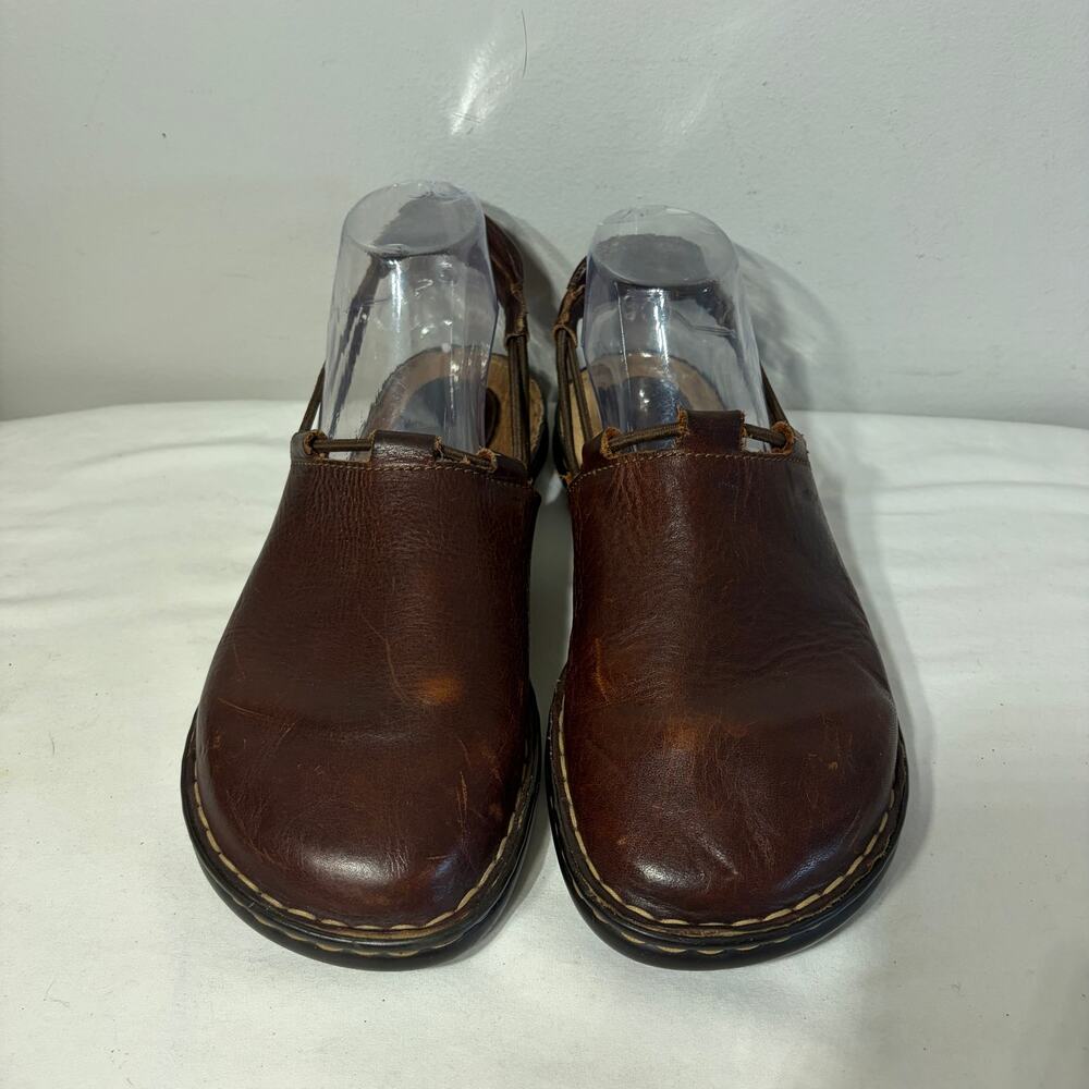 Born Shoes Slingback Brown Leather Boho Hippie Grunge Comfort Casual Mules 9M - Picture 3 of 9